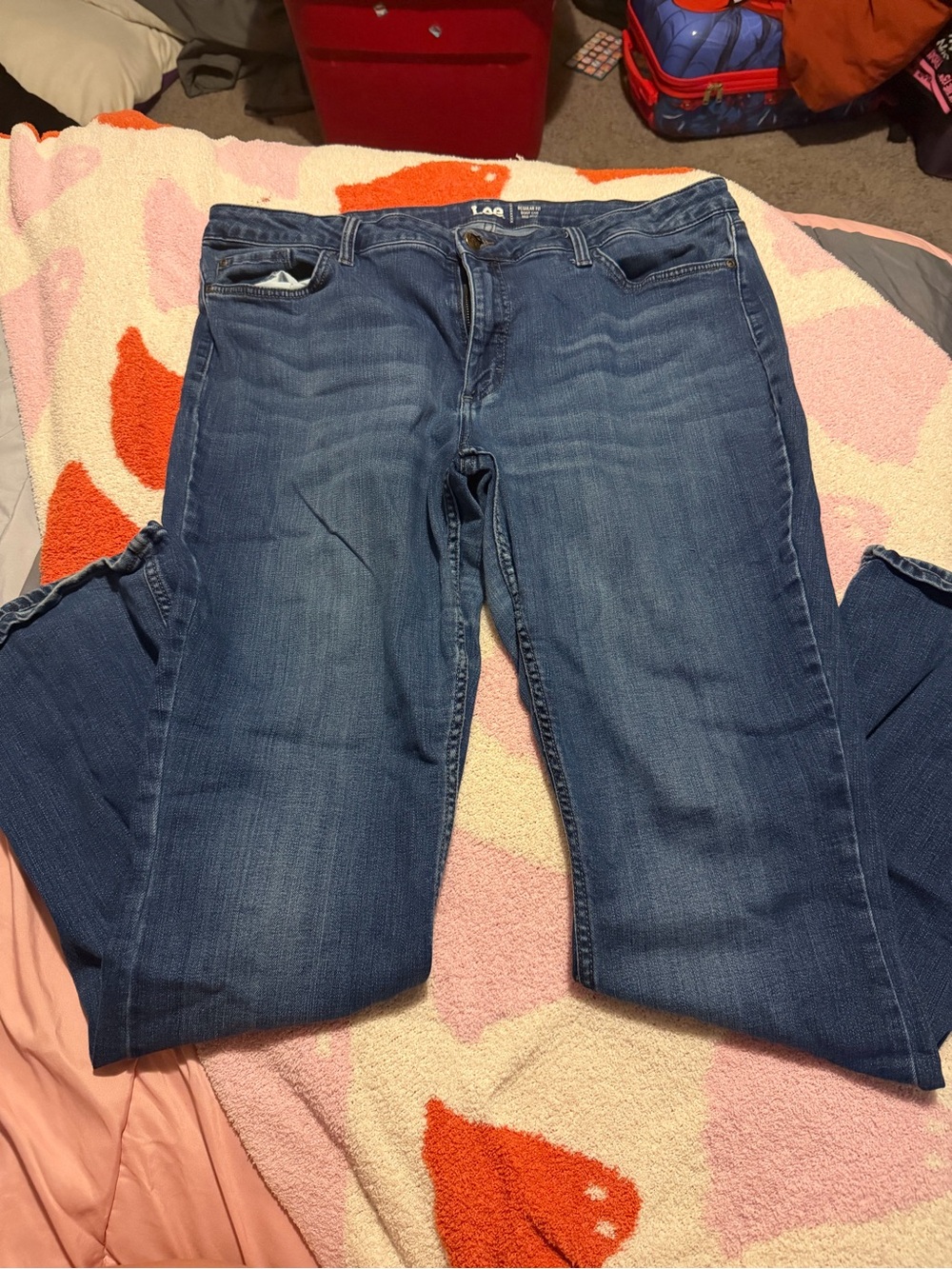 Lee Straight Leg Women's Jeans in Medium Blue Wash